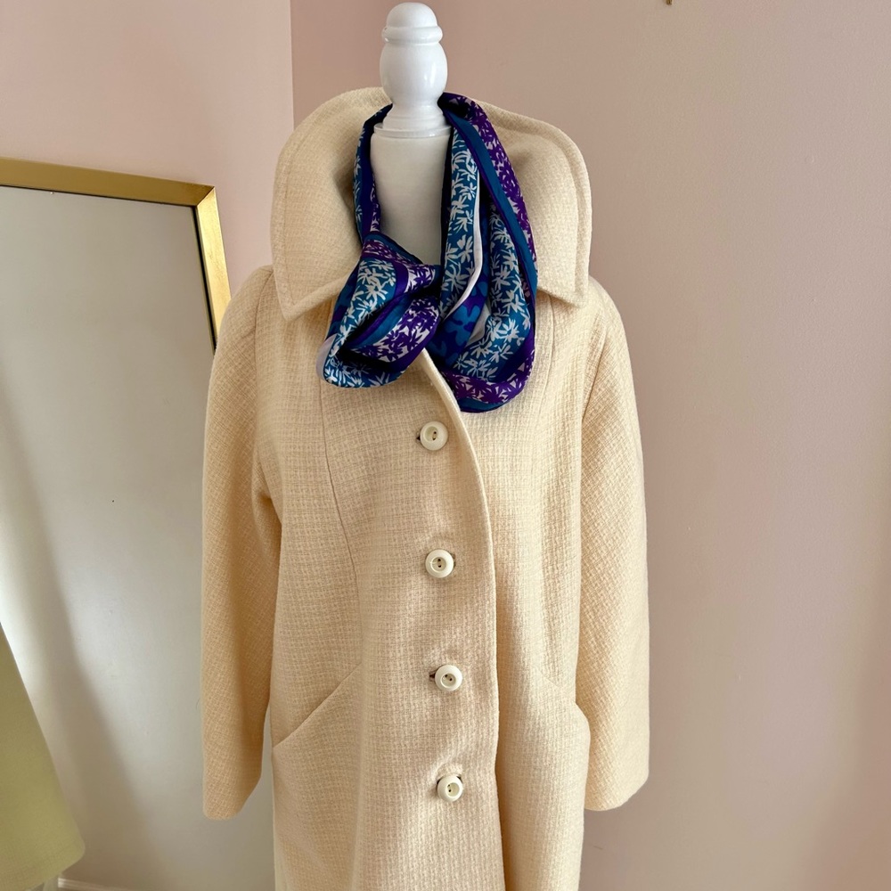 Vintage Woman’s 1960s long coat 🧥 Union made in USA 🇺🇸 Holiday wear